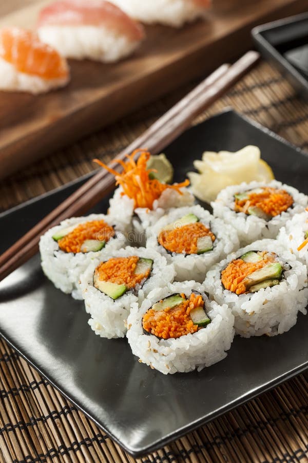 Healthy Japanese Vegetable Maki Sushi Roll Stock Photo Image of
