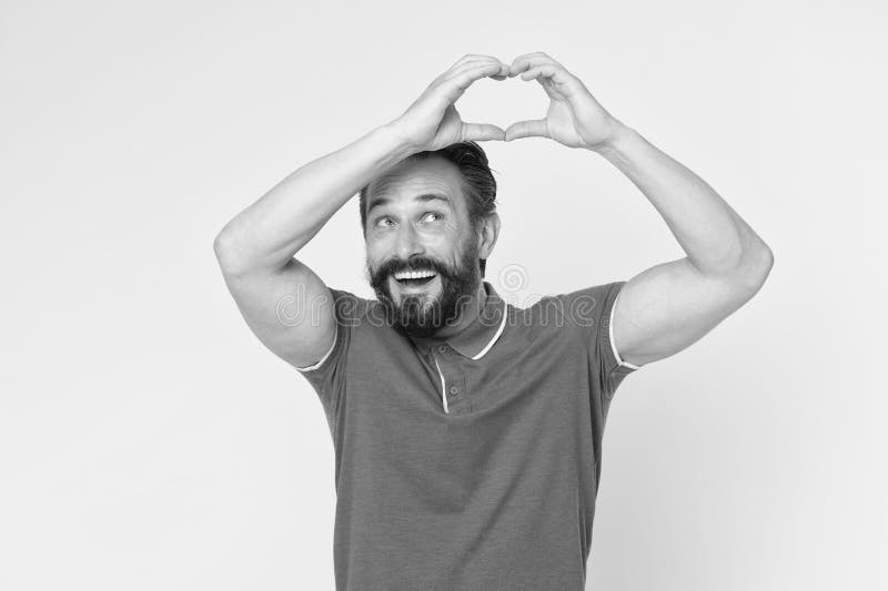 Healthy life. Mature man heart gesture. Heart and healthcare. Diagnostics and treatment. Preventing heart attack. Senior royalty free stock images