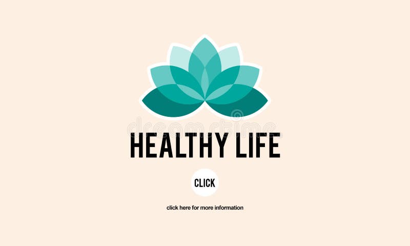 Healthy Life Vitality Physical Nutrition Personal Development Co royalty free illustration