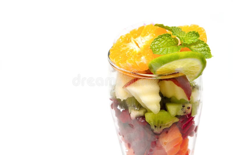 Healthy Mix Fruit in Glass for Healthy Juice Stock Photo Image of