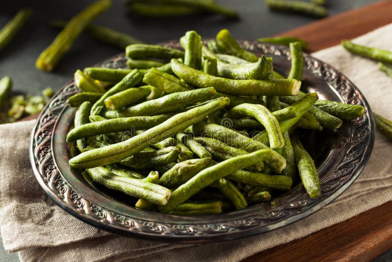 Healthy Nutritious Dehydrated Green Bean Chips Stock Image Image of