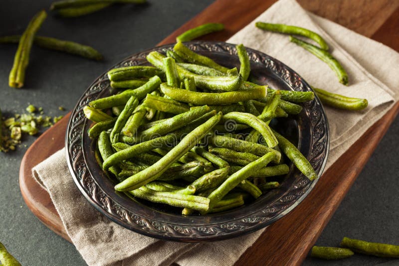 Healthy Nutritious Dehydrated Green Bean Chips Stock Photo Image of