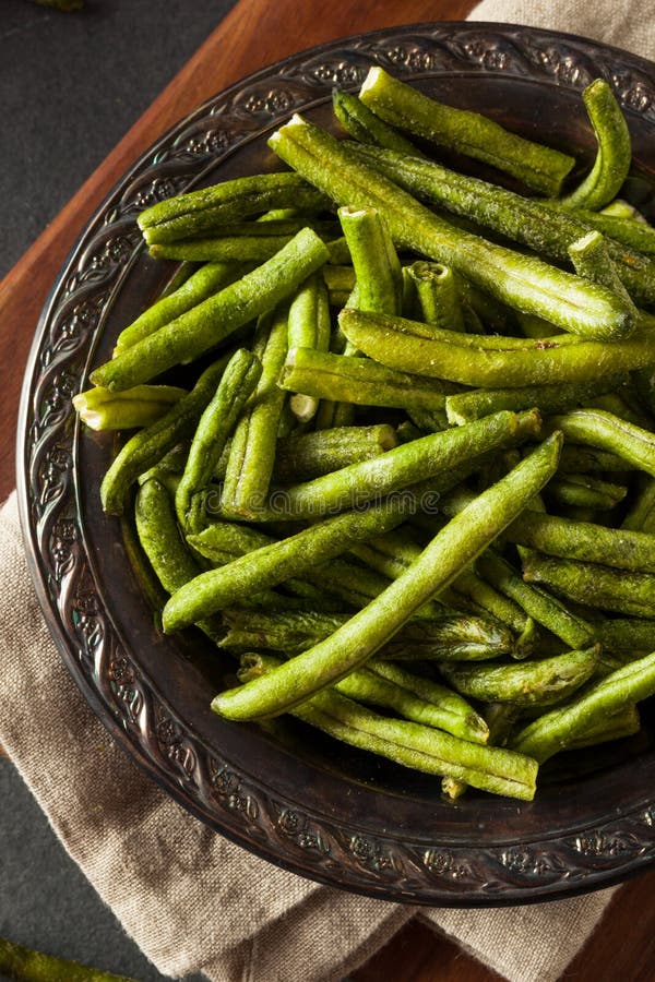 Healthy Nutritious Dehydrated Green Bean Chips Stock Image Image of