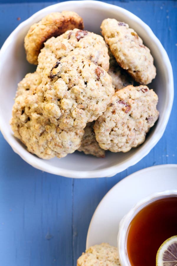 Healthy oat cookies stock photo. Image of oatmeal, food 39134794