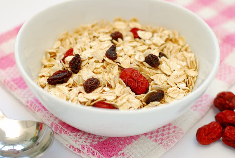 Healthy Oatmeal Breakfast stock image. Image of morning 1086449