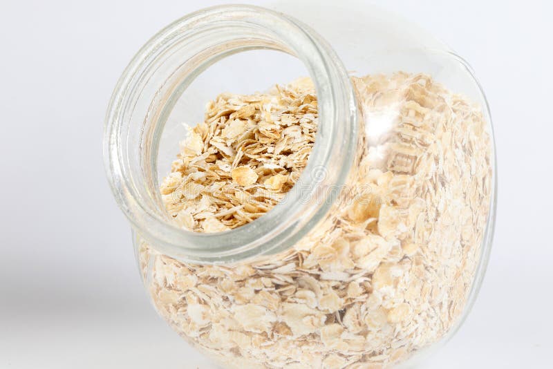 Healthy Oatmeal Cereal stock image. Image of flakes, cereal 85937091