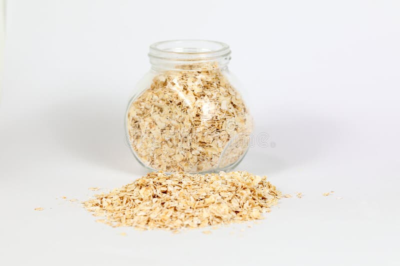 Healthy Oatmeal Cereal stock image. Image of fiber, rolled 85937147