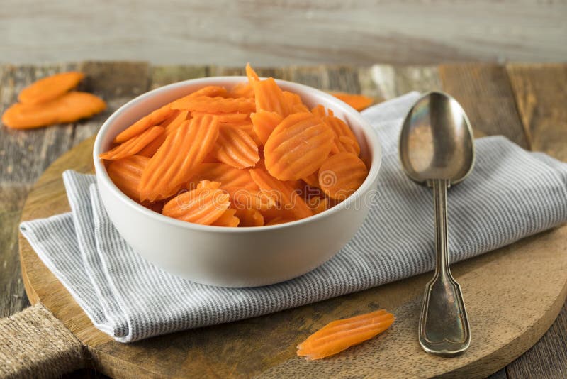 Healthy Organic Cut Carrot Chips Stock Photo Image of carrot, health