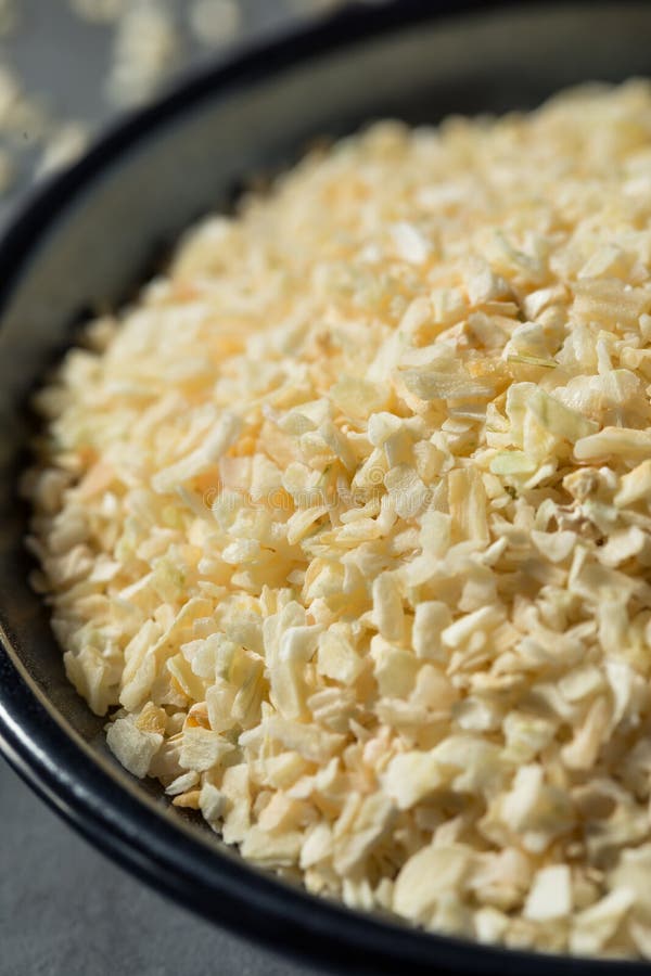 Healthy Organic Dry Minced Onion Spice Stock Photo Image of herb