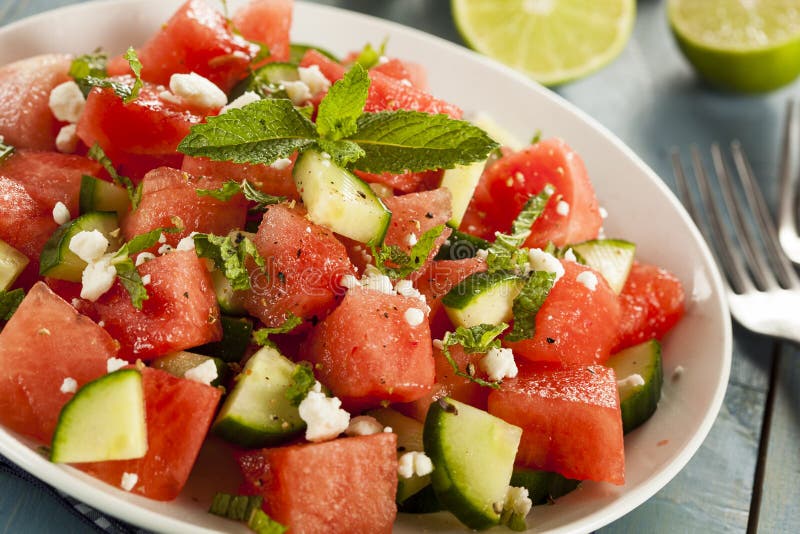 Healthy Organic Watermelon Salad