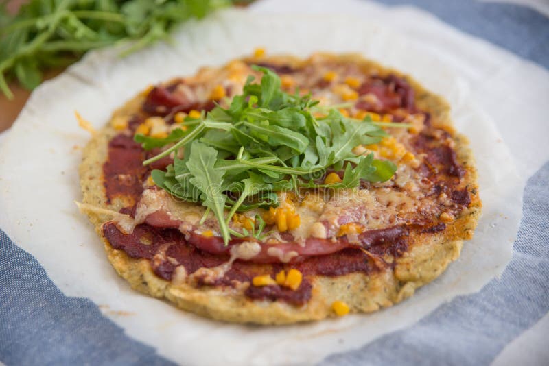 Healthy Pizza with Quinoa Crust Stock Image Image of cauliflower