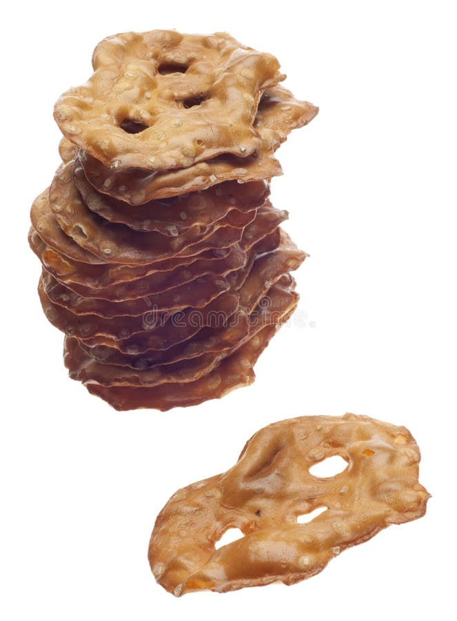 Healthy Pretzel Toasted Chip Snack Stock Photo Image of heap