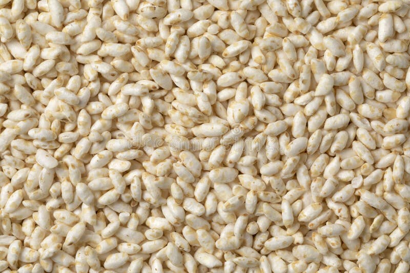 Healthy Puffed Rice Close Up Full Frame Stock Photo Image of cereal