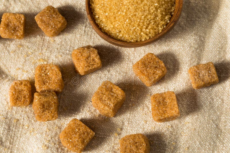 Healthy Raw Brown Sugar Cubes Stock Image - Image of sweet, group ...