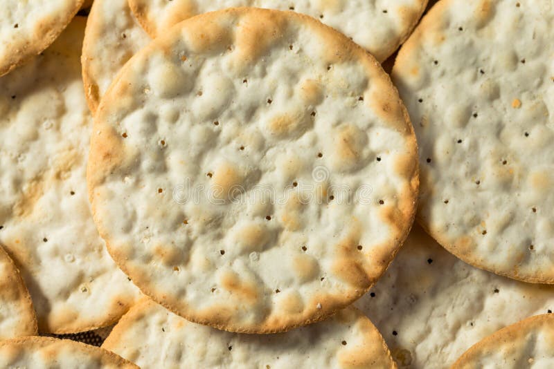 Healthy Round Table Water Crackers Stock Image Image of cookie, snack
