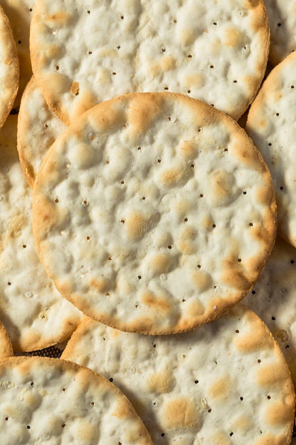 Healthy Round Table Water Crackers Stock Image Image of biscuit