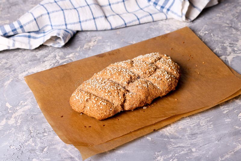 Healthy Rye Bread, Closeup, Horizontal Stock Image Image of food