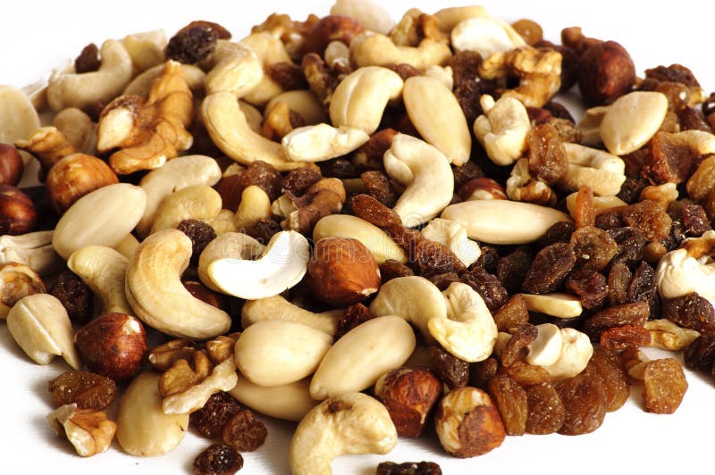 Healthy snack, mixed nuts