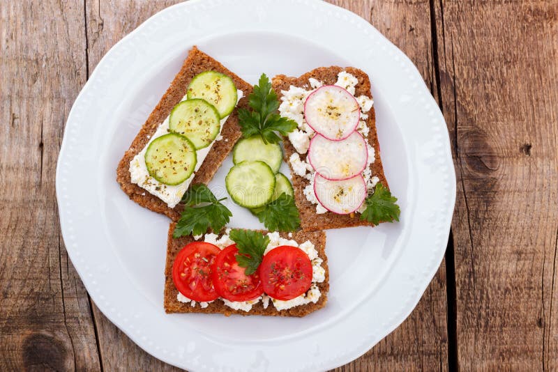 Healthy snacks in a plate