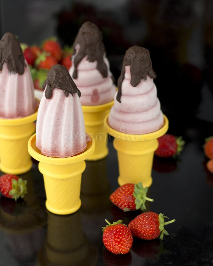 Healthy Strawberry Ice Cream Stock Photo Image of icecream, healthy 121289864