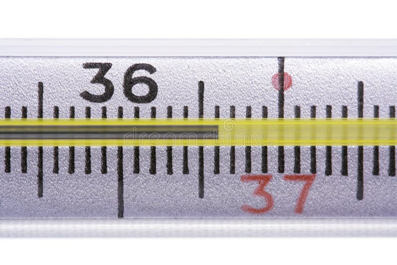 Body Thermometer Displaying Healthy Human Body Temperature 36. 6 Gradis