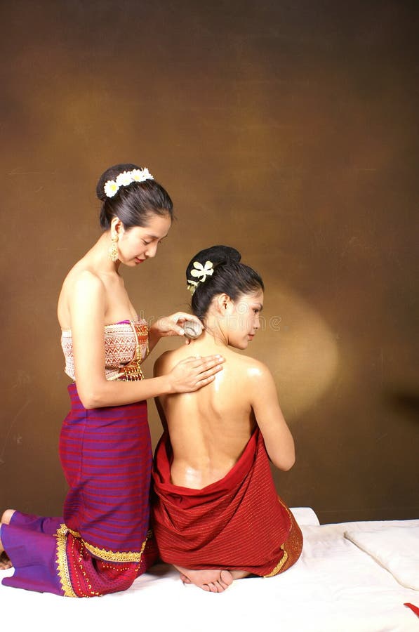 Healthy Thai oil Massage stock photo. Image of relaxation 3997800