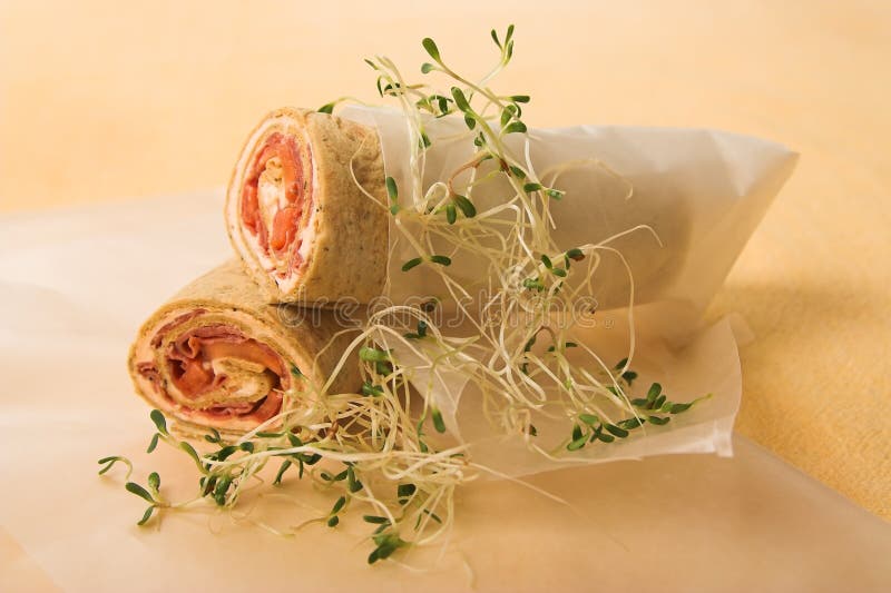Healthy tortilla wraps stock photo. Image of school, alfalfa - 1118084