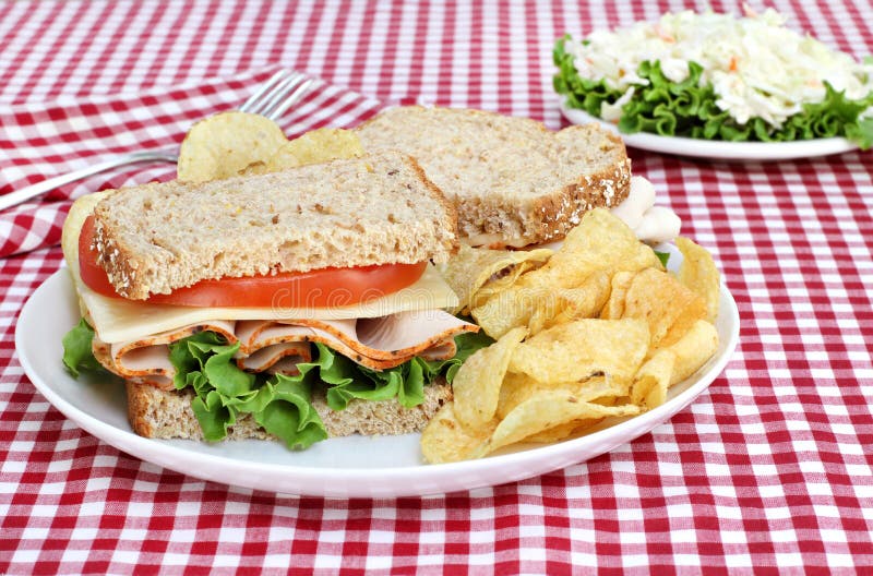 Sliced Turkey Breast Sandwich Stock Image - Image of food, tomato: 21248475