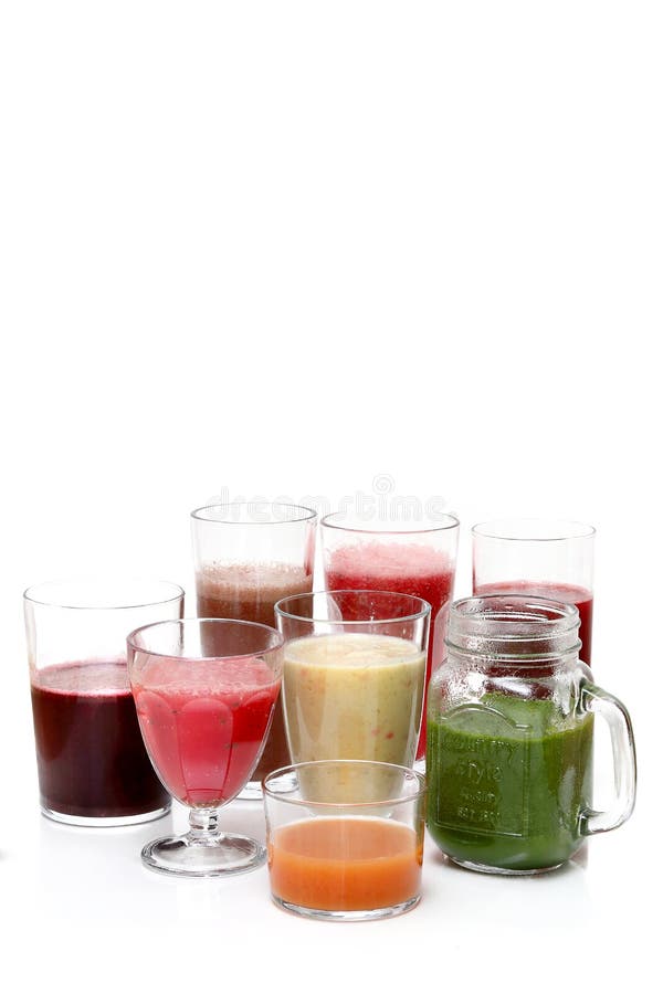 Healthy Vegetable and Fruit Drinks Stock Image Image of eating
