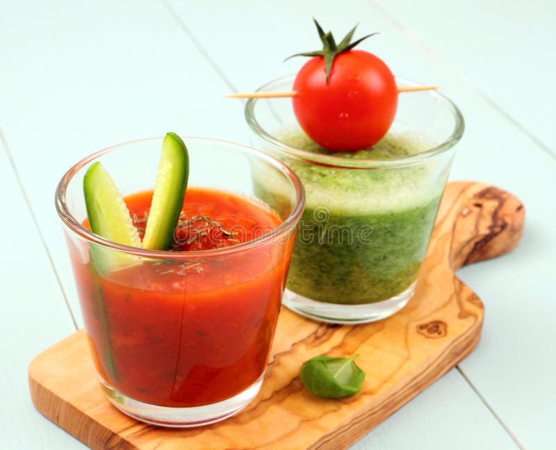 Healthy Vegetable Tomato Smoothie and Juice, Stock Photo Image of