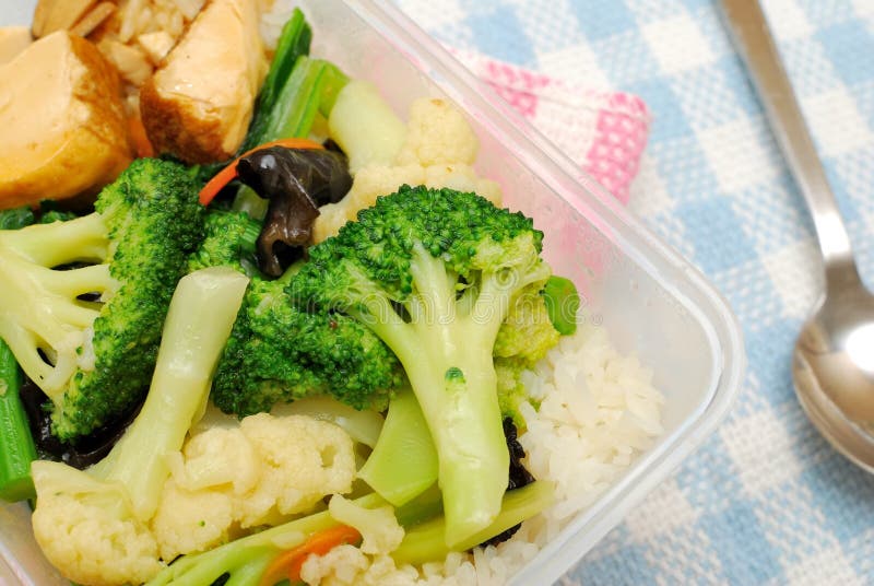 Healthy vegetables for packed lunch