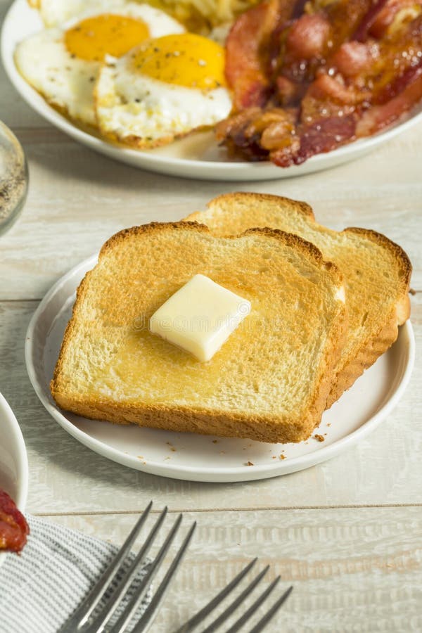 Healthy White Bread Toast stock photo. Image of breakfast 98646138