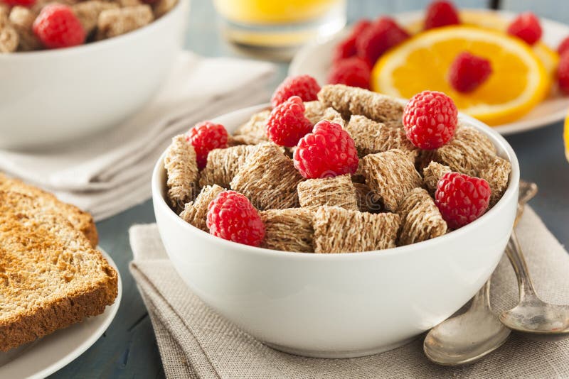 Healthy Whole Wheat Shredded Cereal Stock Photo Image of food, meal