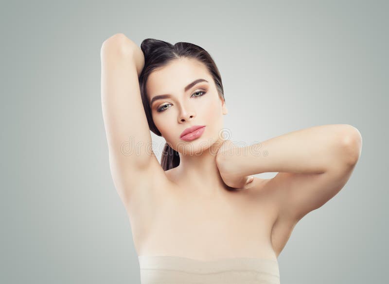 Healthy Woman. Hands Up, Armpits. Body Care Concept Stock Photo - Image of  healthy, beautiful: 133794878