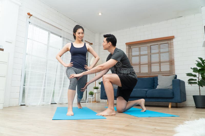 Online Personal Trainer Couple Stock Photos - Free & Royalty-Free