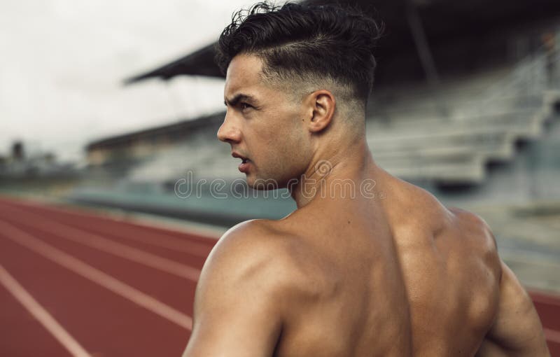 Healthy Young Man Standing on Track Field Stock Image - Image of muscular, face: 177302401 Healthy Young Man Standing on Track Field Stock Image - Image of muscular, face: 177302401