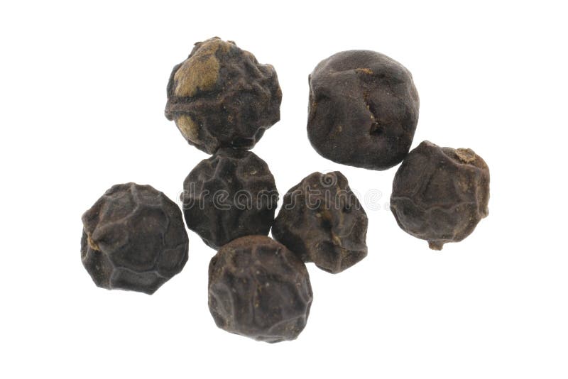 Heap of black pepper stock photography