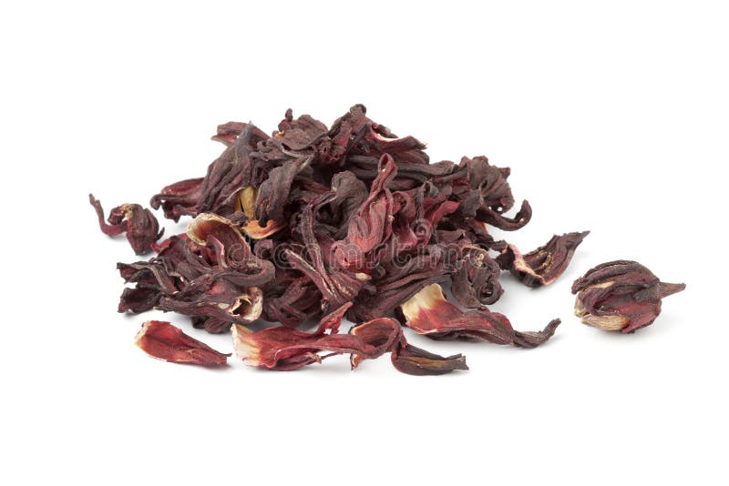 Top View Of Dried Hibiscus Sabdariffa Or Roselle Fruits In The White Bowl  Isolated On White Background Stock Photo - Download Image Now - iStock