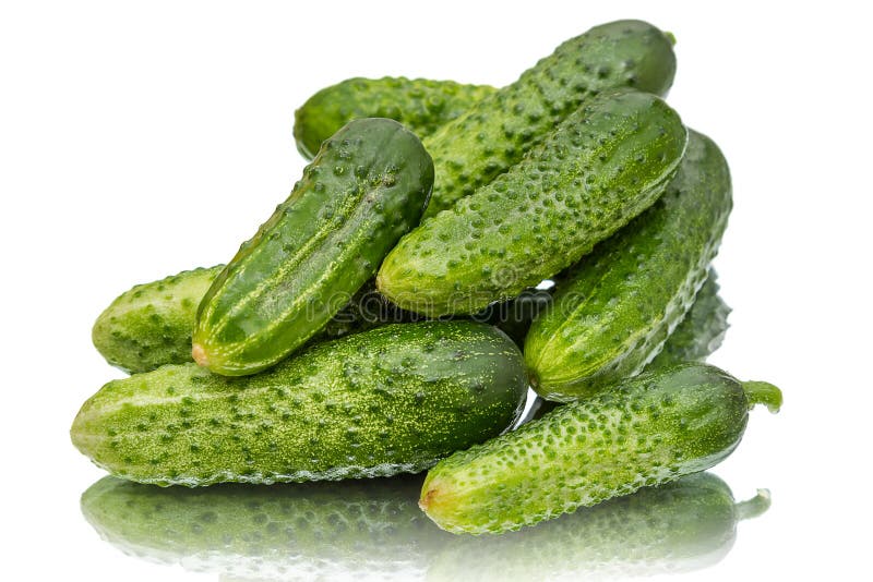 Heap fresh cucumbers