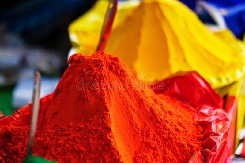 Heap of Holi Powder in a Market Stock Photo - Image of dust, card: 173924712