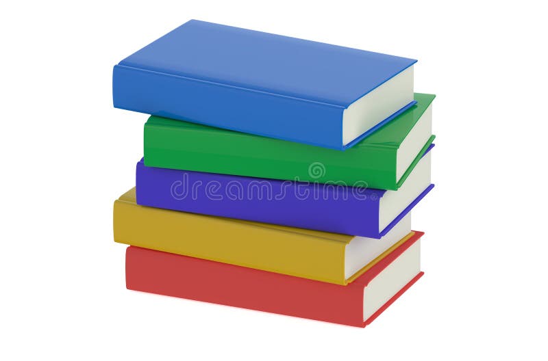 Heap of multicolored books