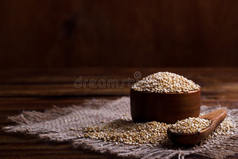 Heap of quinoa seeds