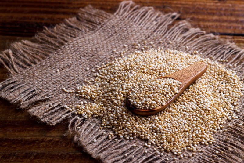 Heap of quinoa seeds