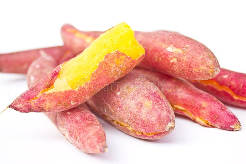 Heap of Red Yams. stock image. Image of purple, agriculture 33902929