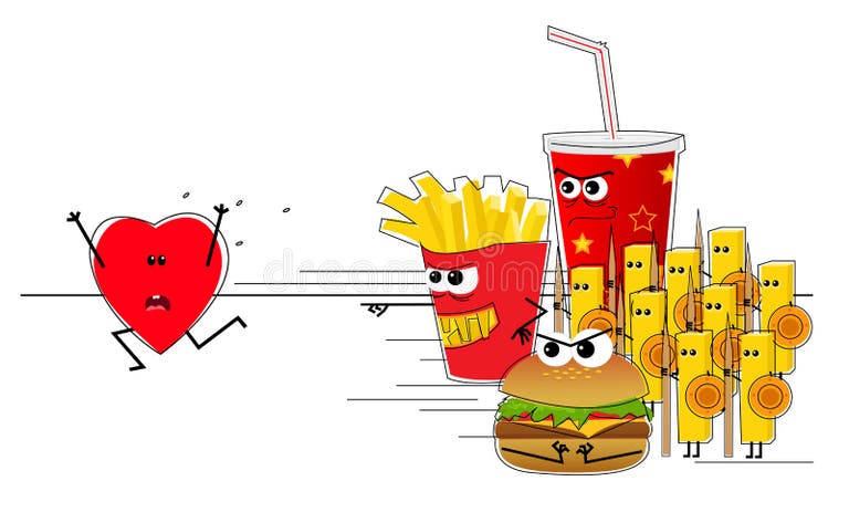 heart-bad-food-stock-illustrations-656-heart-bad-food-stock