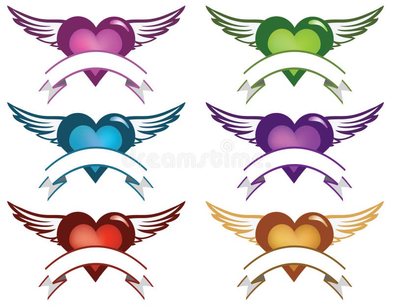 Heart banners