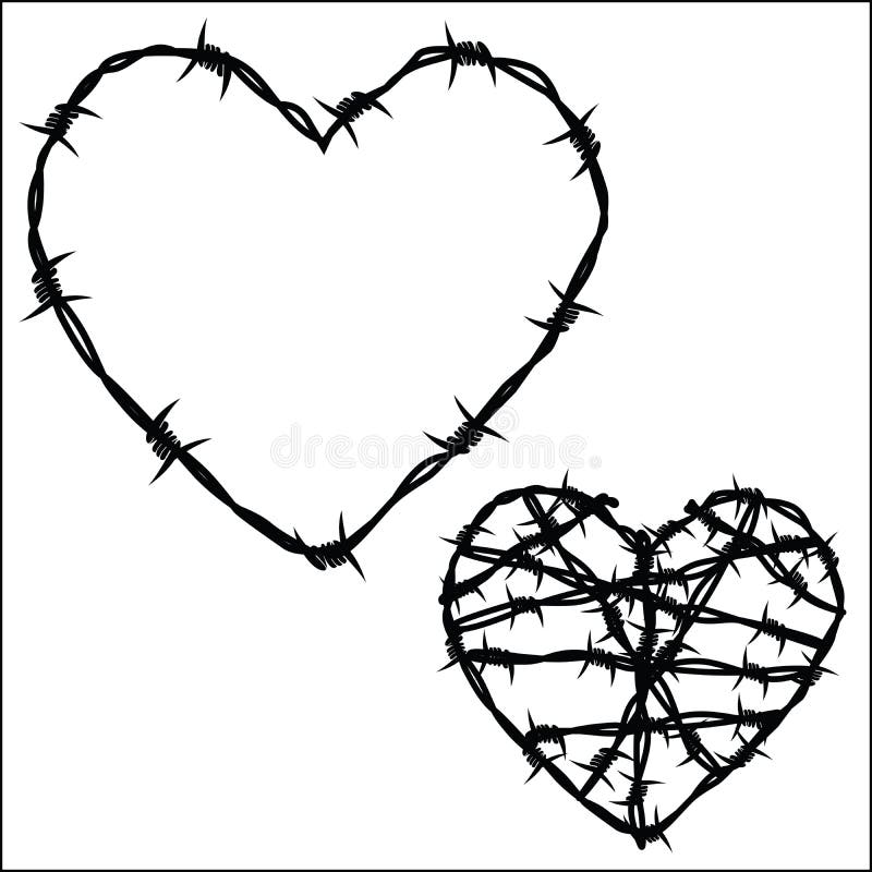 Heart Barbed Wire Stock Illustrations 306 Heart Barbed Wire Stock Illustrations Vectors Clipart Dreamstime