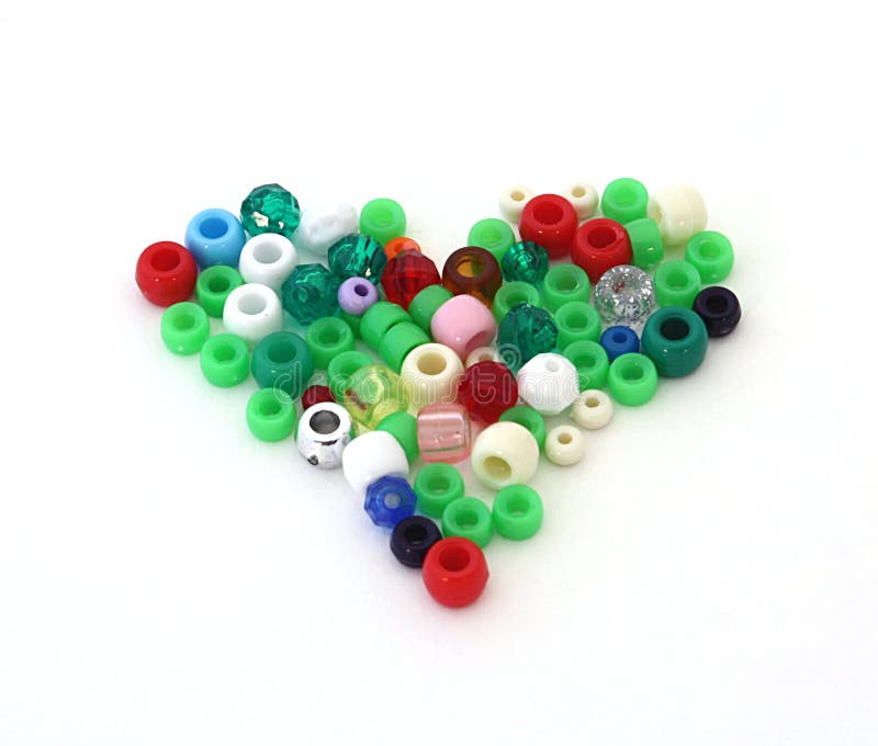 Heart beads stock image. Image of girlfriend, jewel, stone 18391859