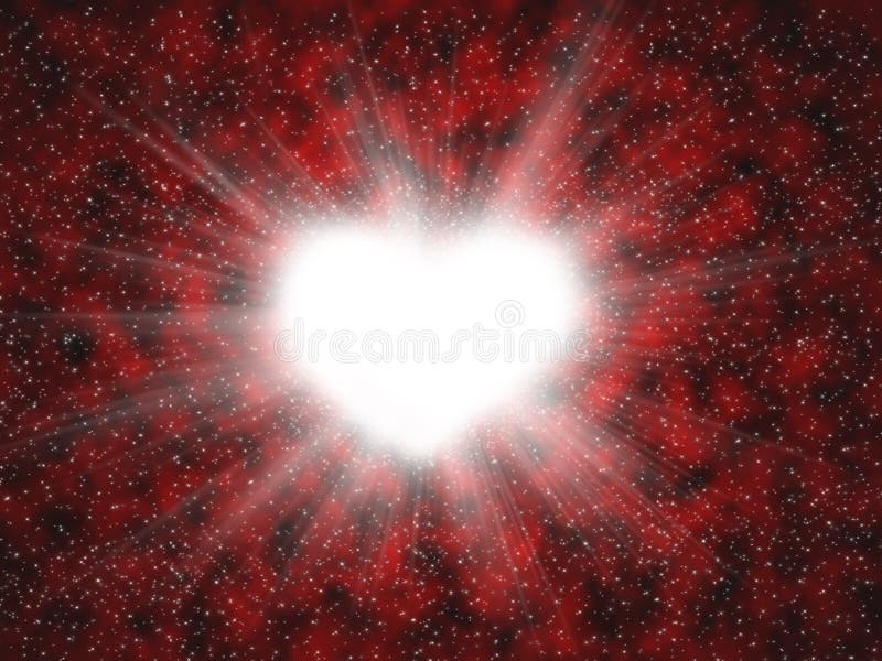 Heart with beams