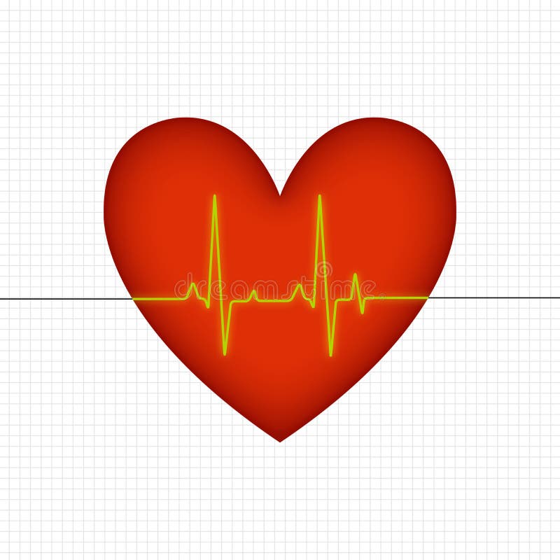 Heart beats vector illustration
